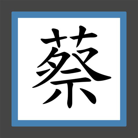 蔡比劃|蔡 的字義、部首、筆畫、相關詞